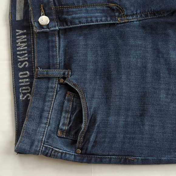 DKNY Soho Skinny Distressed Jeans 4 Blue - Picture 12 of 16